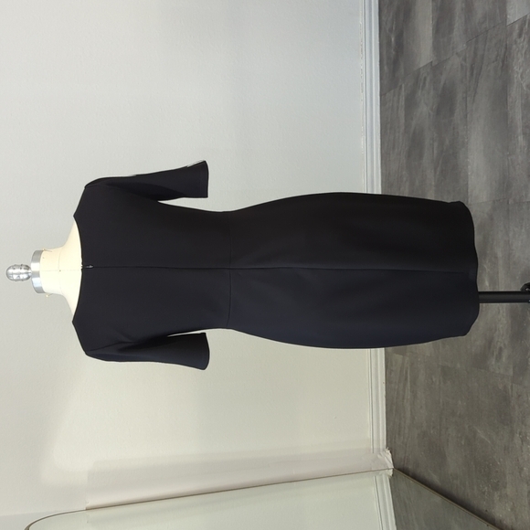 Bailey 44 Crossword Sheath Dress Black White M business preppy classic basic - Picture 2 of 8